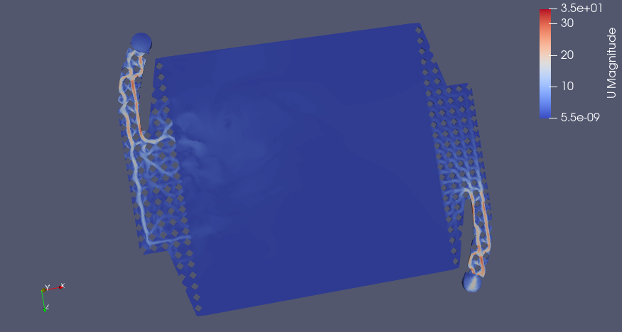 Design in FreeCAD, model in OpenFOAM
